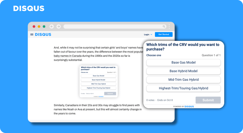 Coming Soon: Disqus Polls