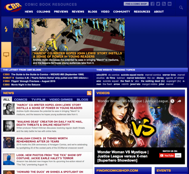 Vote: The top 5 best comic book websites