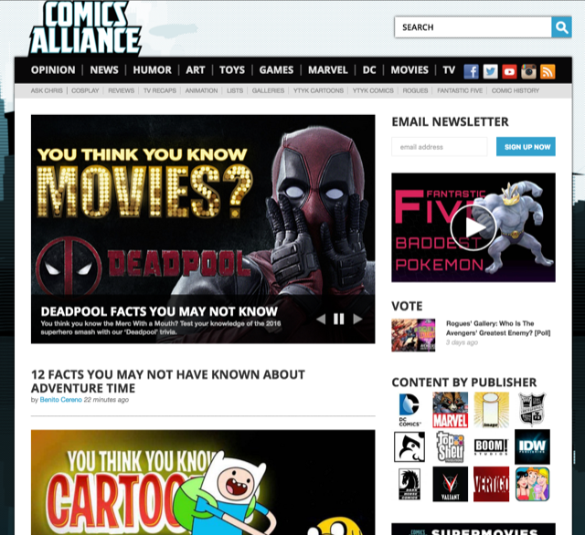 Vote: The top 5 best comic book websites