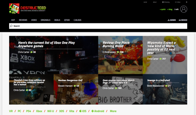 Vote: The top 10 best gaming websites