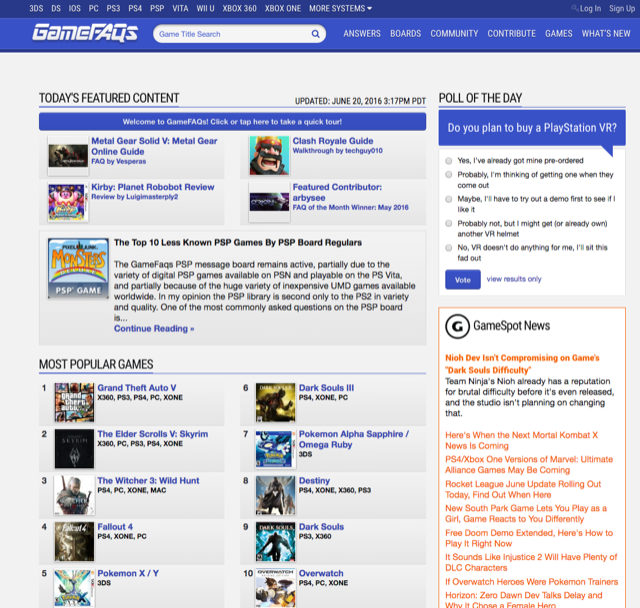 Vote: The top 10 best gaming websites