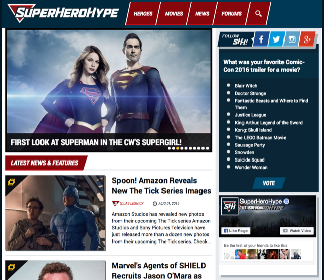 Vote The top 5 best comic book websites
