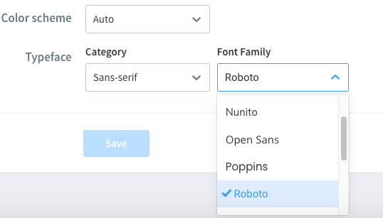 font options