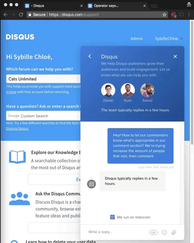 You’ll Never Believe What Disqus’ Support Team Is Doing